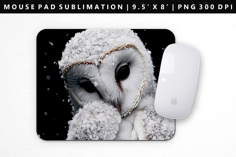 Owl Mouse Pad Design | Mouse Pad Sublimation PNG