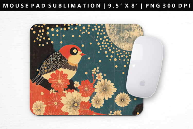Hanafuda Mouse Pad Design | Mouse Pad Sublimation PNG