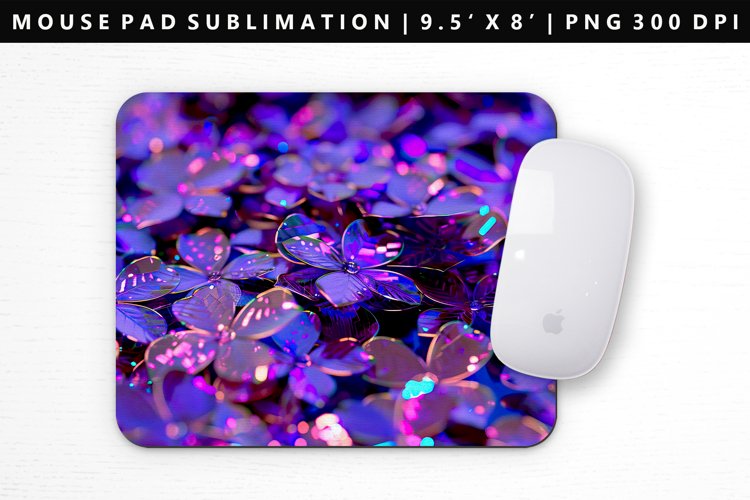 Flower Mouse Pad Design | Mouse Pad Sublimation PNG