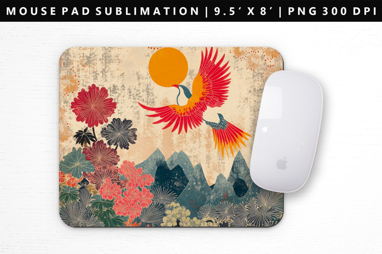 Hanafuda Mouse Pad Design | Mouse Pad Sublimation PNG