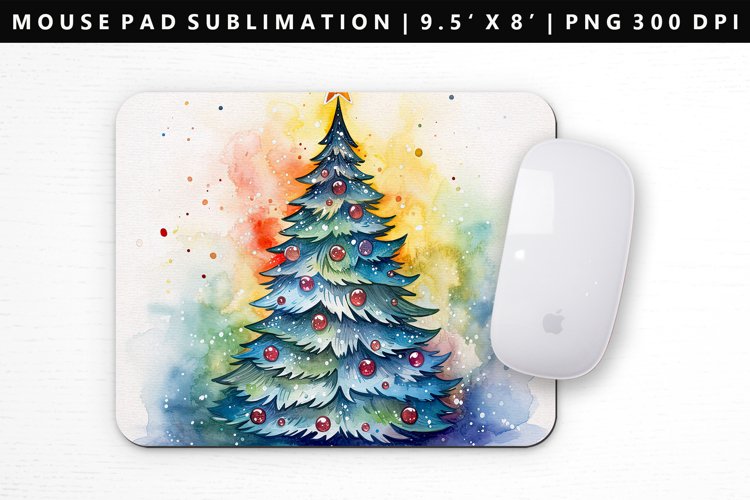 Watercolor Mouse Pad Design | Mouse Pad Sublimation PNG