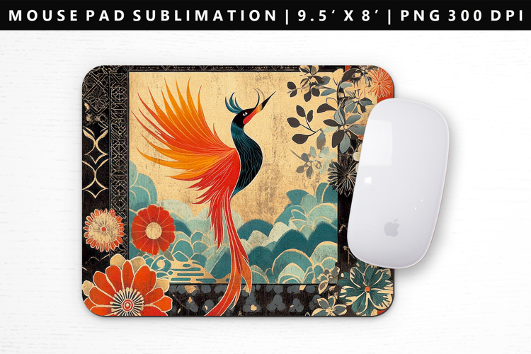 Hanafuda Mouse Pad Design | Mouse Pad Sublimation PNG