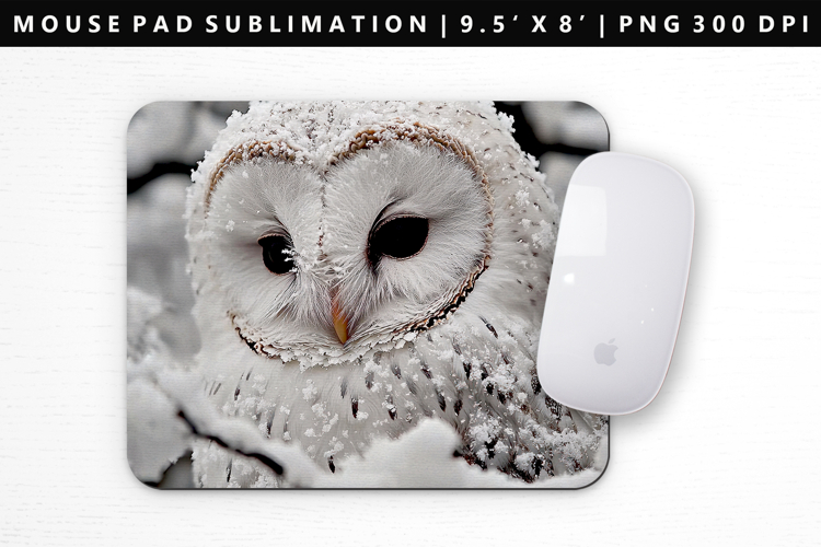 Owl Mouse Pad Design | Mouse Pad Sublimation PNG