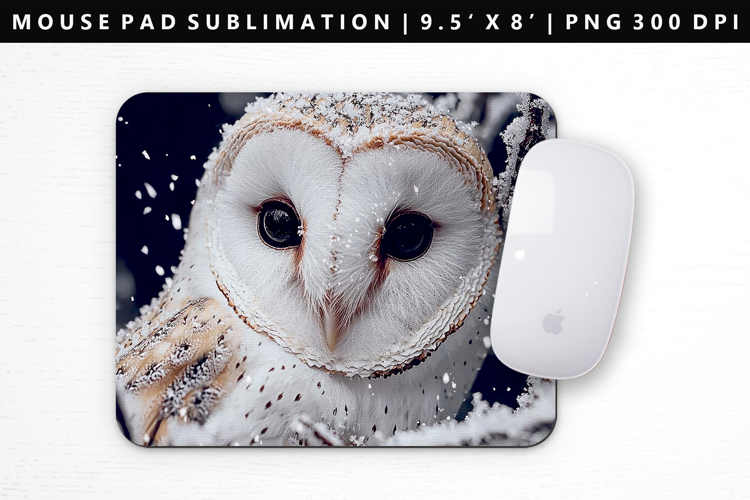 Owl Mouse Pad Design | Mouse Pad Sublimation PNG