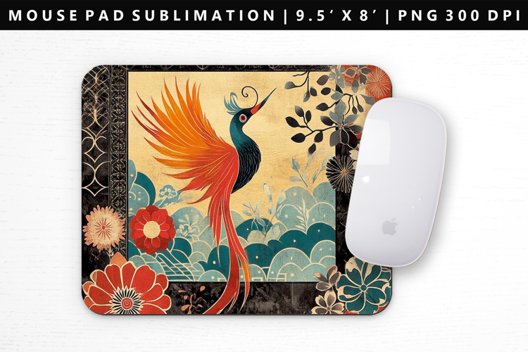 Hanafuda Mouse Pad Design | Mouse Pad Sublimation PNG