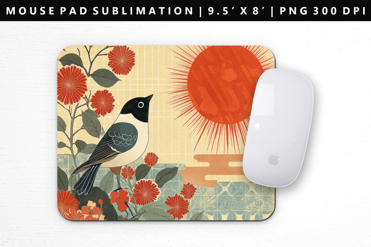 Hanafuda Mouse Pad Design | Mouse Pad Sublimation PNG