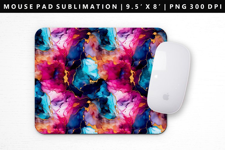 Alcohol Ink Mouse Pad Design | Mouse Pad Sublimation PNG
