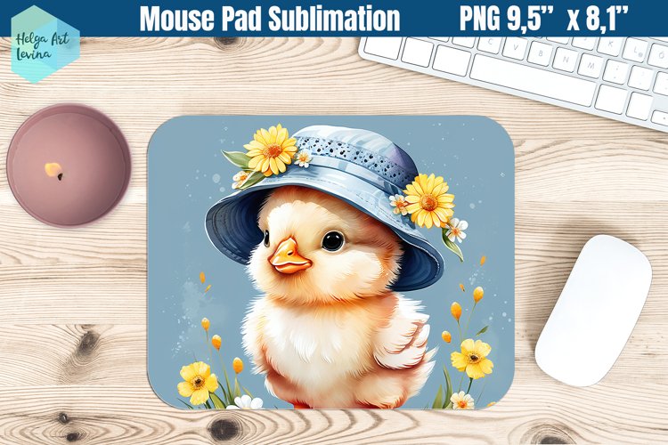 Mouse Pad Sublimation | Spring Chick