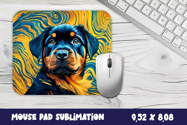 Animal mouse pad sublimation design | Mousepad dog love