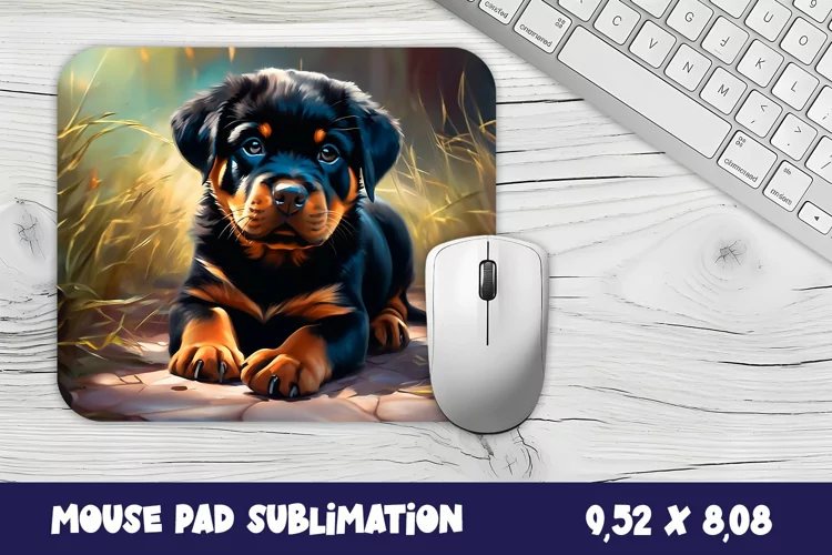 Animal mouse pad sublimation design | Mousepad dog