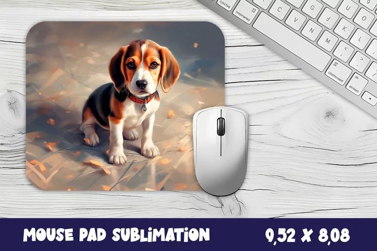 Animal mouse pad sublimation design | Mousepad dog