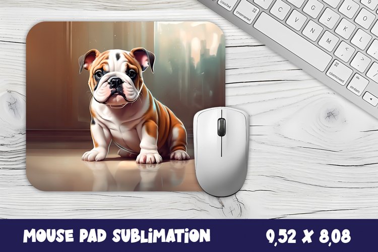 Animal mouse pad sublimation design | Mousepad dog