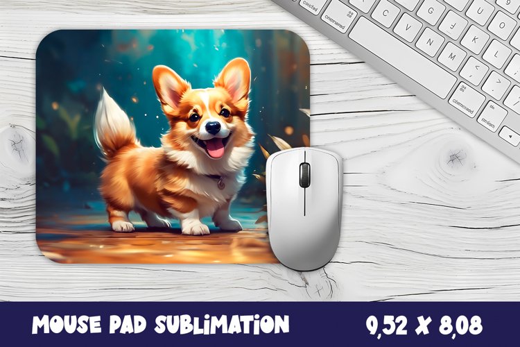 Animal mouse pad sublimation design | Mousepad dog
