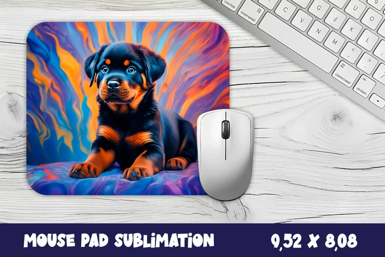 Animal mouse pad sublimation design | Mousepad dog love