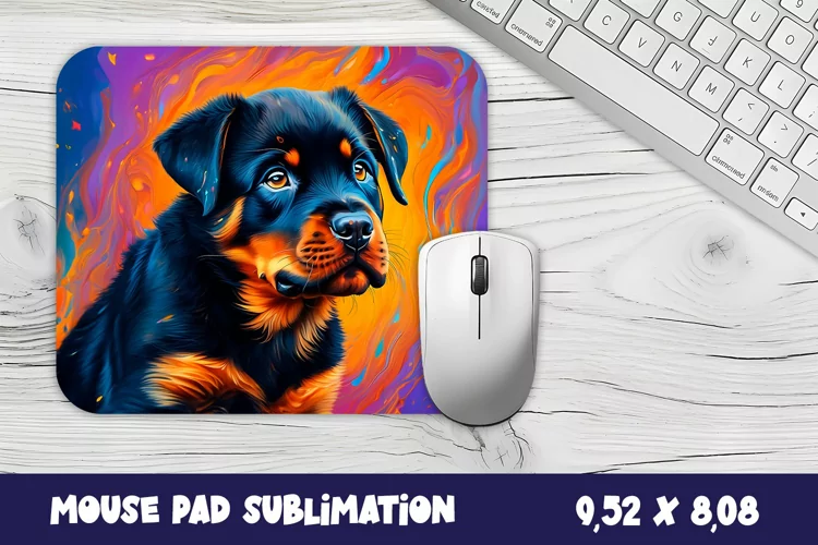 Animal mouse pad sublimation design | Mousepad dog love