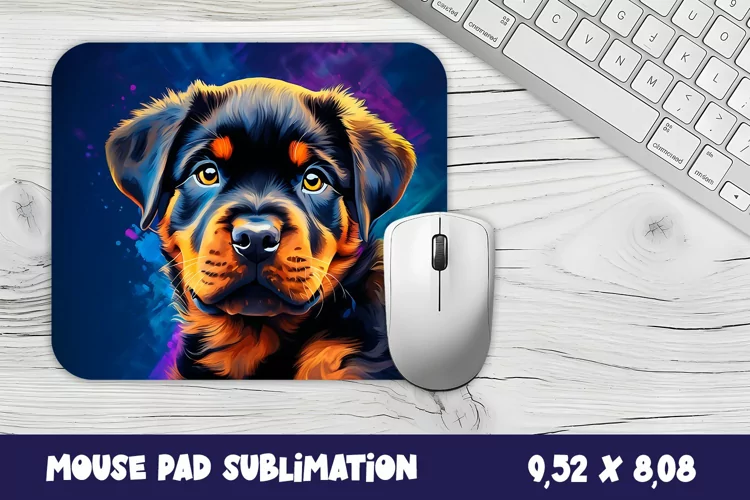 Animal mouse pad sublimation design | Mousepad dog love