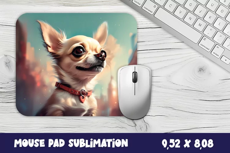 Animal mouse pad sublimation design | Mousepad dog