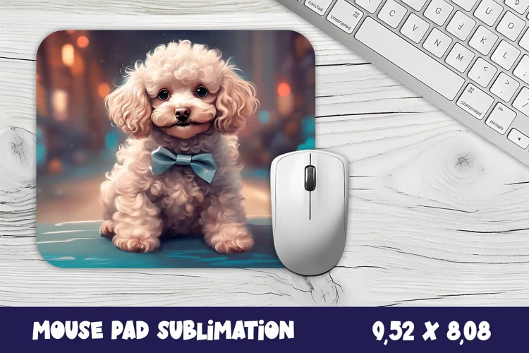 Animal mouse pad sublimation design | Mousepad dog
