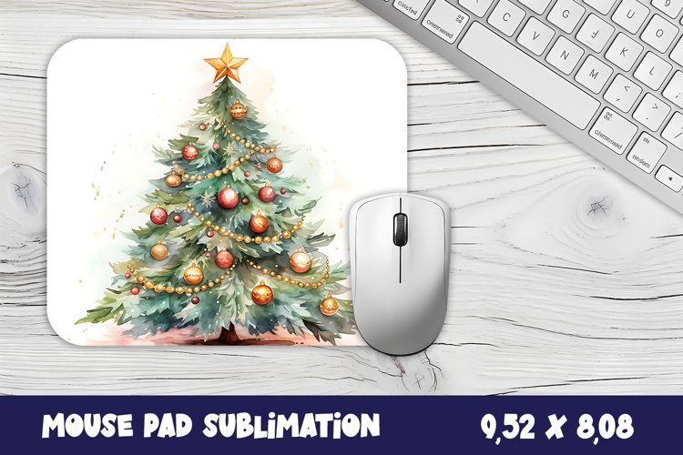 Tree christmas mouse pad / sublimation