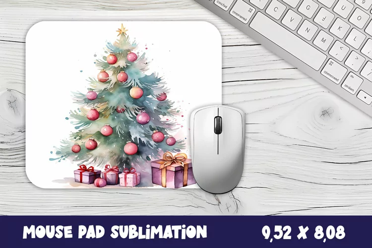 Tree christmas mouse pad / sublimation
