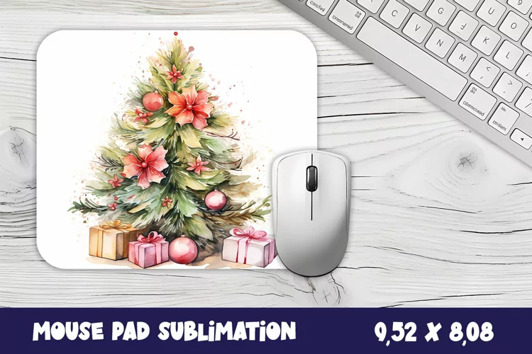 Tree christmas mouse pad / sublimation