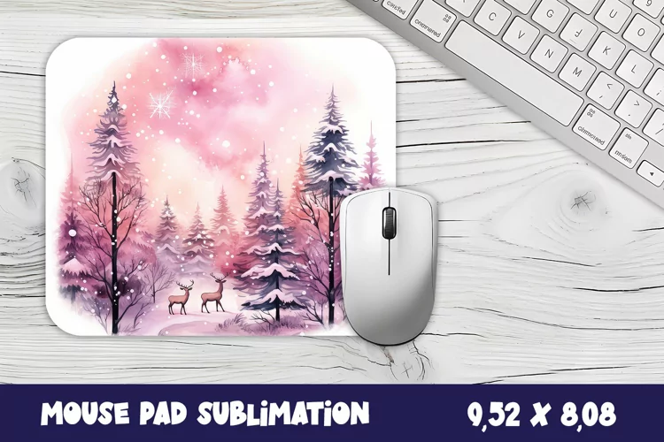 Tree christmas mouse pad / sublimation