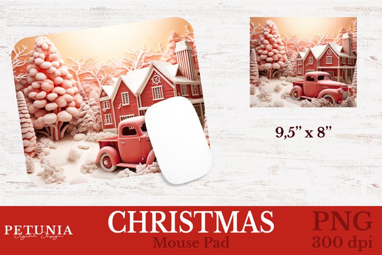 Mouse Pad Sublimation Designs | Christmas Sublimation PNG