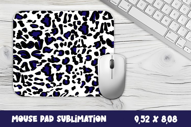 Leopard Mouse Pad PNG, Sublimation Design