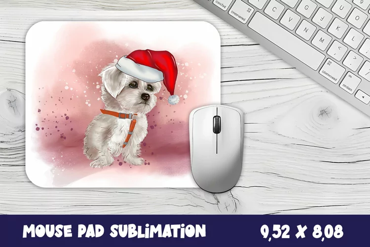 Animal mouse pad sublimation design | Mousepad dog