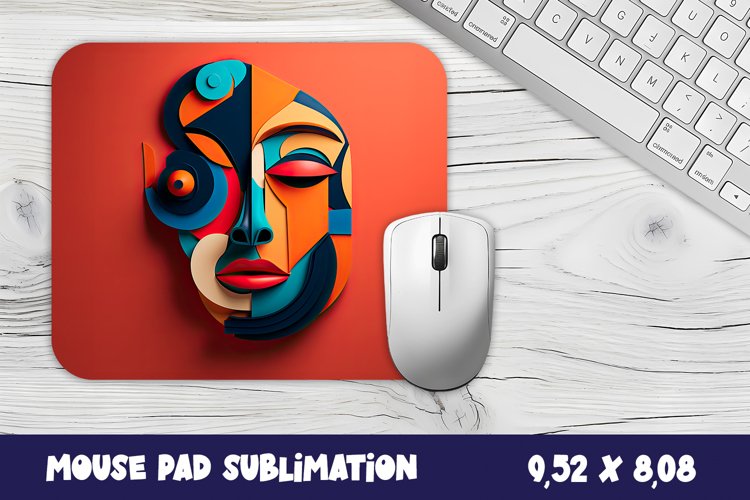 3d Mouse pad, sublimation, 3d girl mouse pad design example image 1