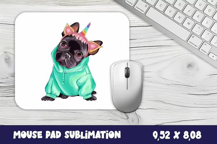 Animal mouse pad sublimation design | Mousepad dog