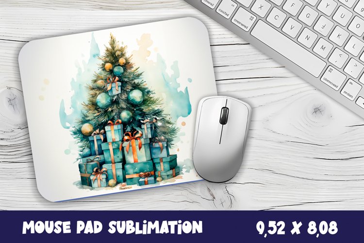 Tree christmas mouse pad / sublimation