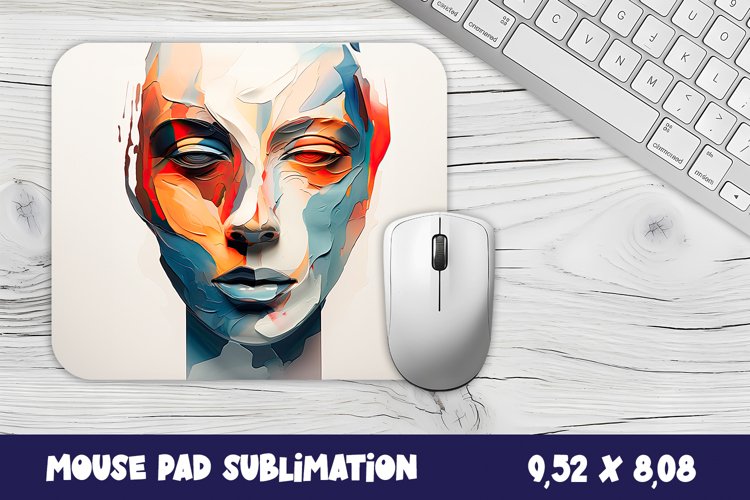 3d Mouse pad, sublimation, 3d girl mouse pad design example image 1