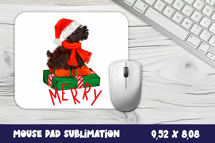 Animal mouse pad sublimation design | Mousepad dog