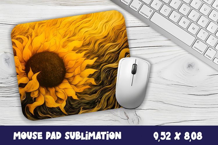 Sunflowers Mouse Pad Design, Sunflowers Sublimation Design
