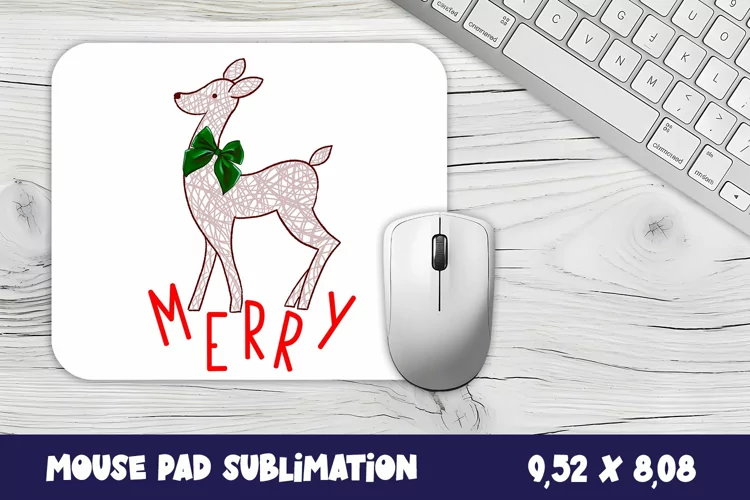 Animal Mouse Pad Sublimation Design | deer mouse pad