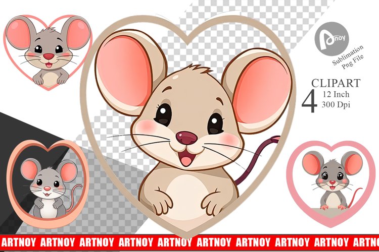 Clipart Heart Mouse