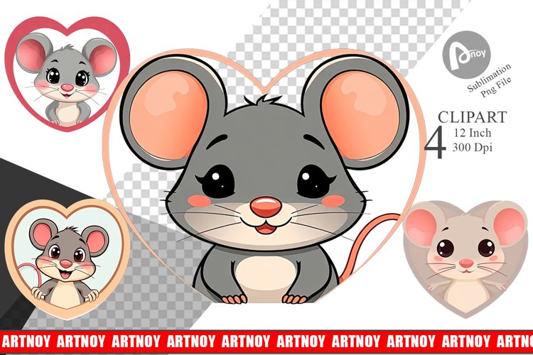 Clipart Heart Mouse