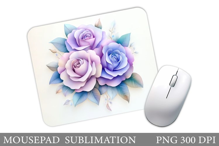 Roses Mouse Pad Design. Flowers Mouse Pad Sublimation