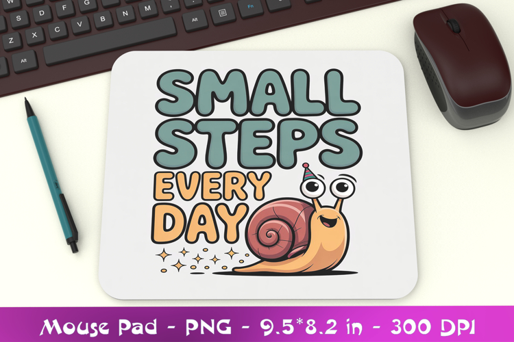 Motivational Statement Mousepad Sublimation PNG