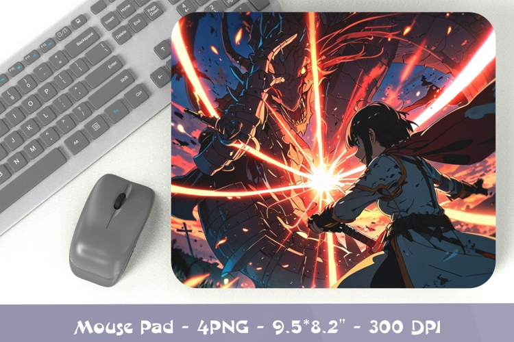 Anime Dragon Mousepad Sublimation PNG
