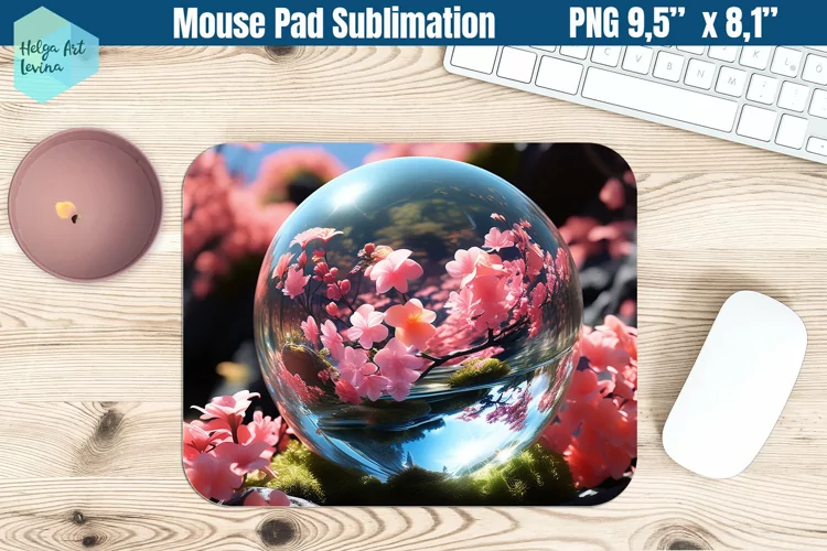 Mouse Pad Sublimation | 3D flowers
