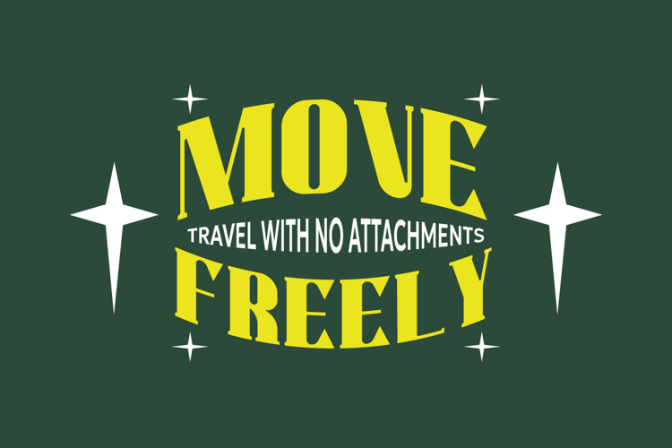 Move Freely Urban Typography T-shirt Design