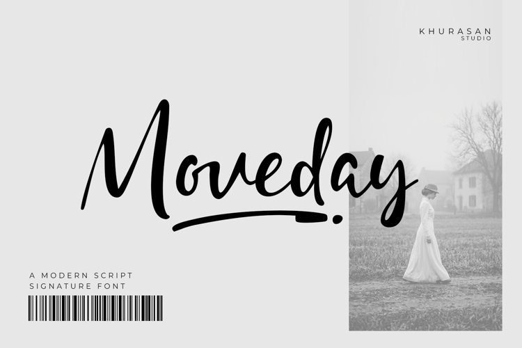Moveday - a Modern Signature Font