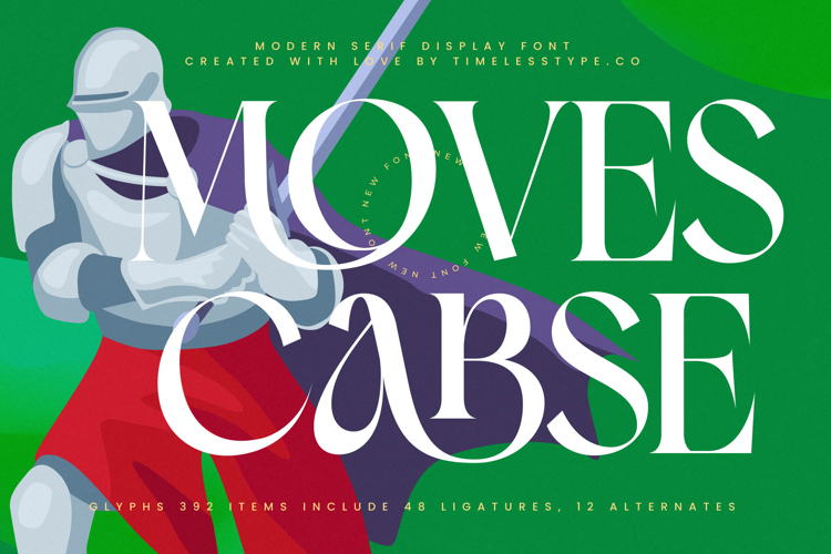 Moves Cabse - Modern Serif Display Font