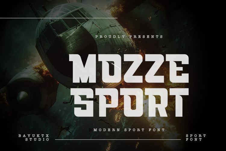 Mozze Sport - Strength Display Font