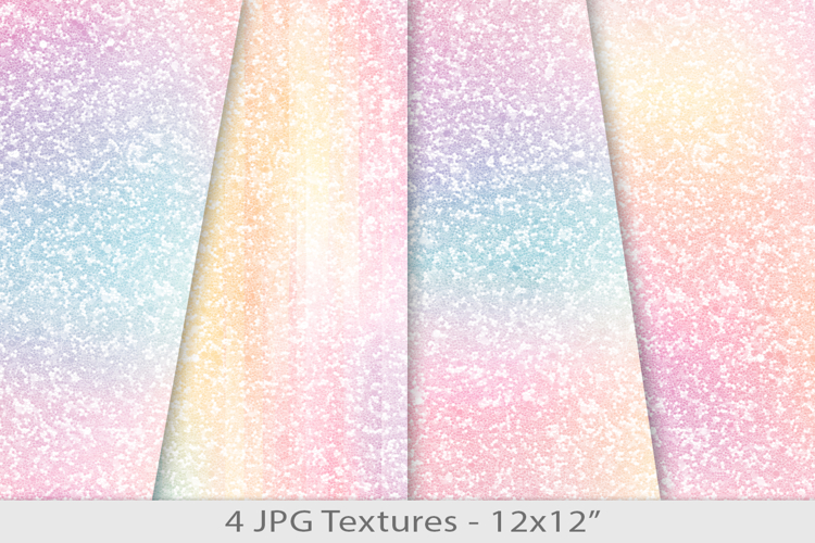 Seamless rainbow gradient glitter pattern