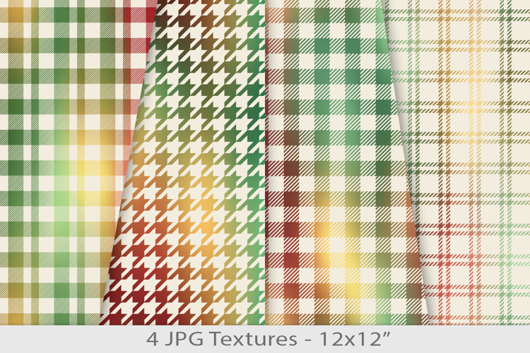 Seamless plaid gradient paper pattern