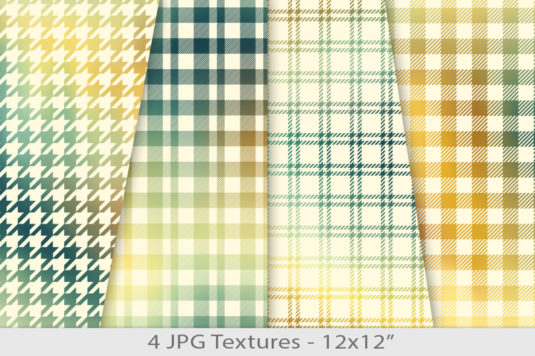 Seamless plaid gradient paper pattern