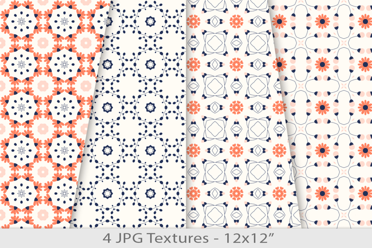Seamless summer abstract paper pattern